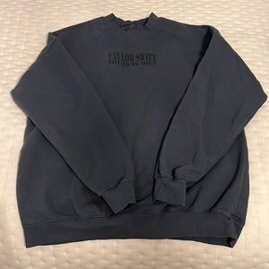 Taylor Swift Eras Tour 2023 official merch blue crewneck size: small
